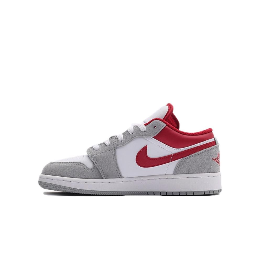 Air Jordan 1 Low SE Light Smoke Grey Gym Red