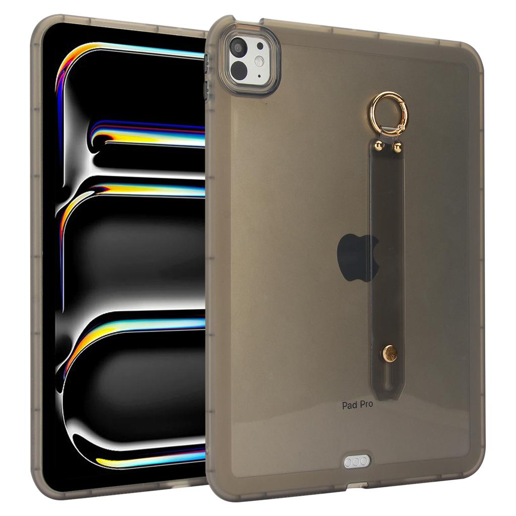 For iPad Pro 11 (2024) Case Shockproof TPU Tablet Cover with Wristband