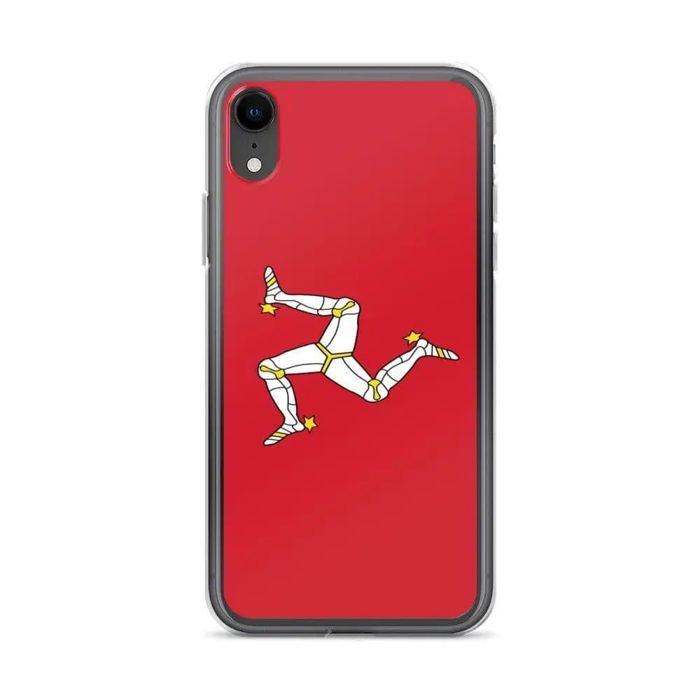 Coque iPhone - iPhone XR - Drapeau île de Man - Souple - Multicolore - Plastique transparent