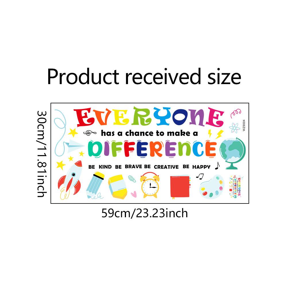 

WZ9004 Нарисованный вдохновляющий английский слоган для спальни, гостиной, кабинета, украшения стены, наклейка на стену 30*59cm/WZ9004