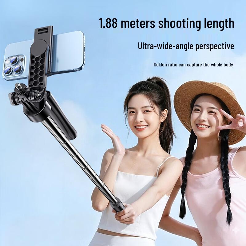 Extendable Selfie Stick Tripod with Bluetooth Remote