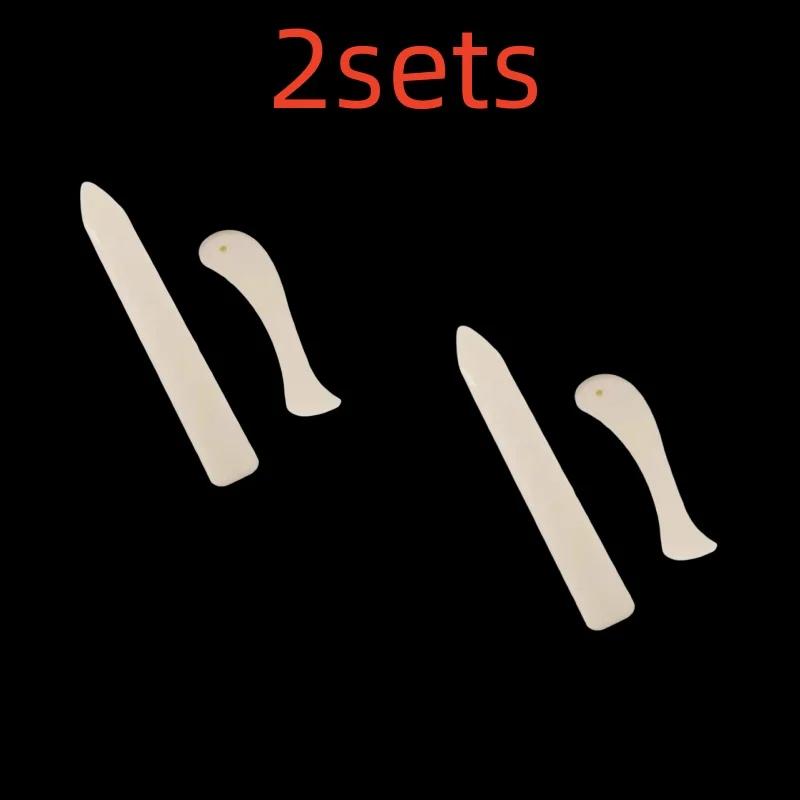 

2pcs/lot Plastic Bone Folder Creaser Scoring DIY Bookbinding Leather Crafts Card Making Folding Paper Handmade Burnishing Tools