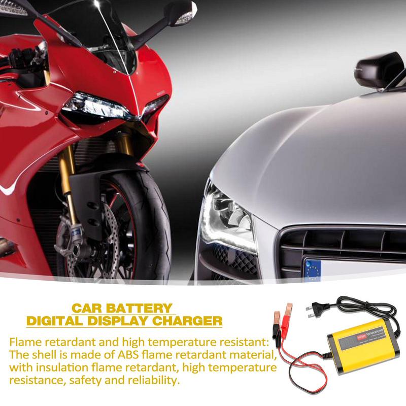 12V Battery Charger 2A 12V Fully-Automatic Smart Car Battery Charger Battery Maintainer Trickle Charger And Battery Desulfator