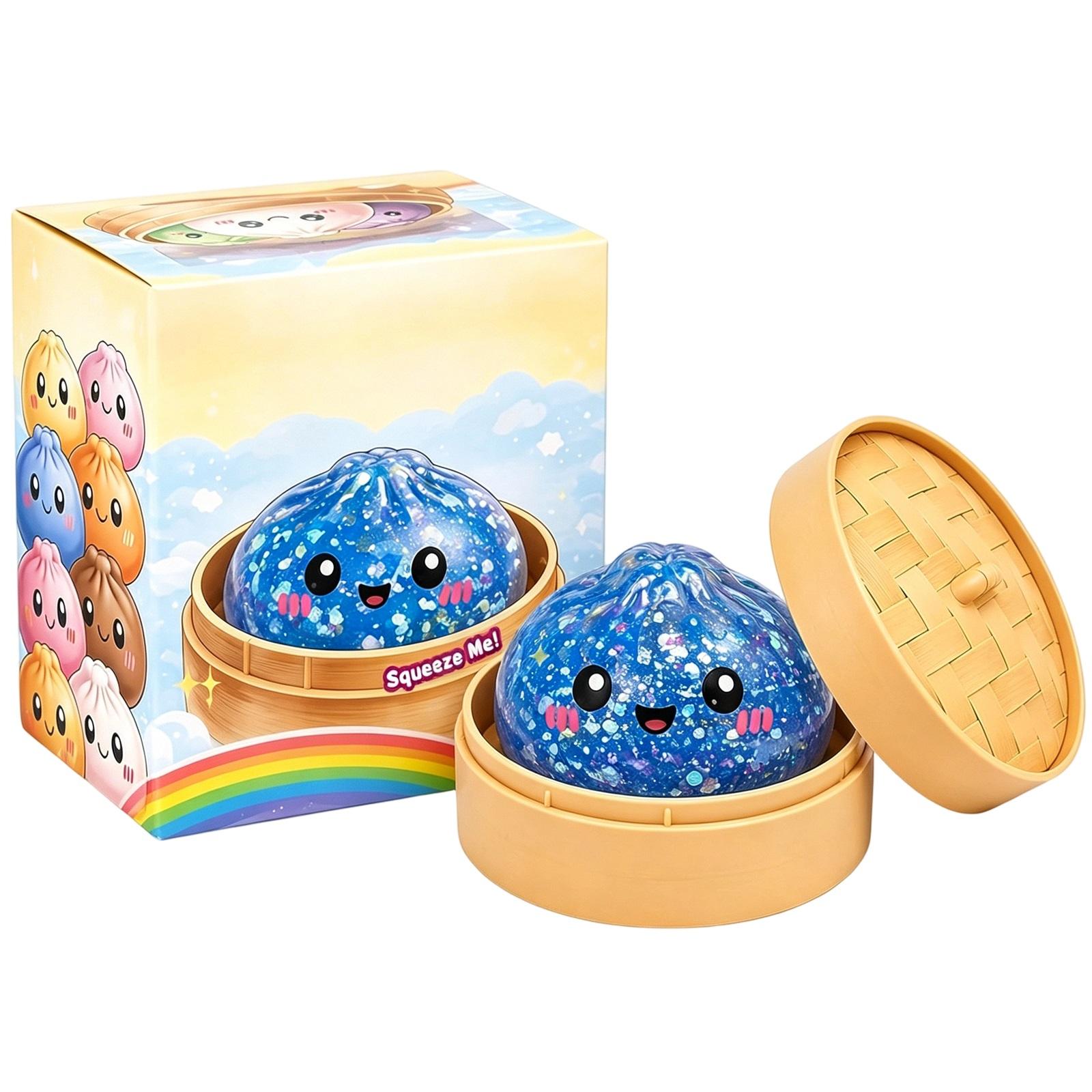 

Creative Stress Relief Toy Squishy Steamed Bun Shape with Soft Texture and Fun Design for Sensory Play and Anxiety Reduction One Size синий
