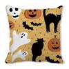 Halloween Horror Pumpkin Print Pattern Cushion Cover for Home Living Room Sofa Decoration Square Polyester Pillowcase