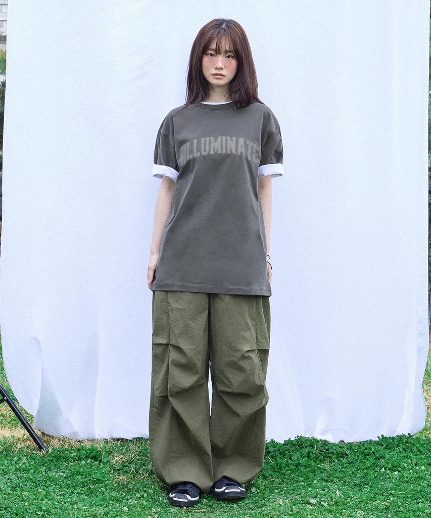 FILLUMINATE Essential Arch Logo Pigment T-Shirt - Beige