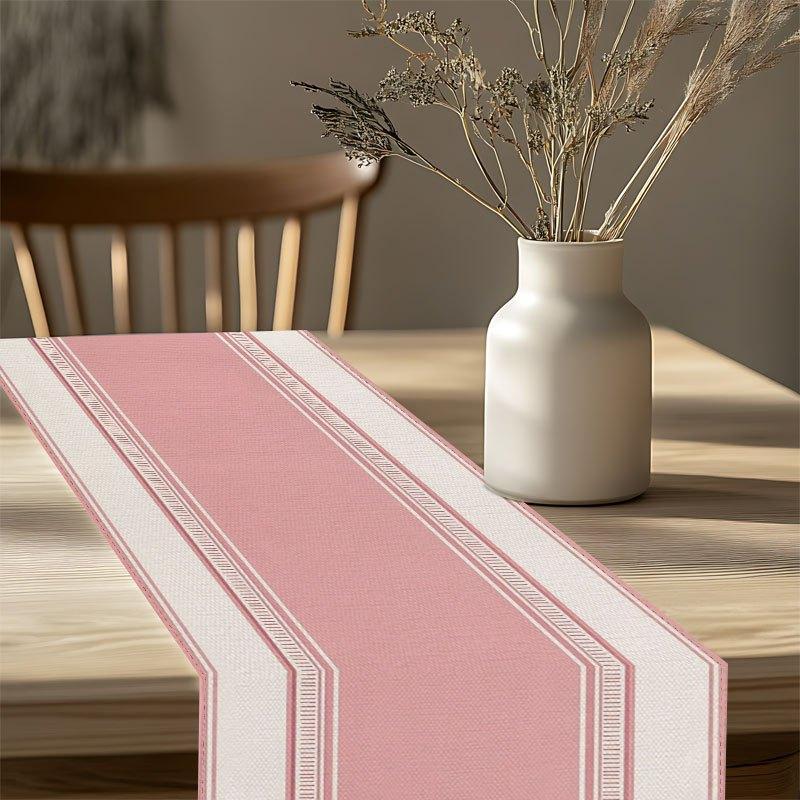 Modern Minimalist Leaf Pattern Table Runner, Home Dining Table Decor Women's clothing