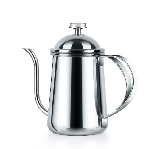 Love-KANKEI Coffee Drip Pot, Narrow-Mouth Stainless Steel Drip Kettle (with Thermometer)