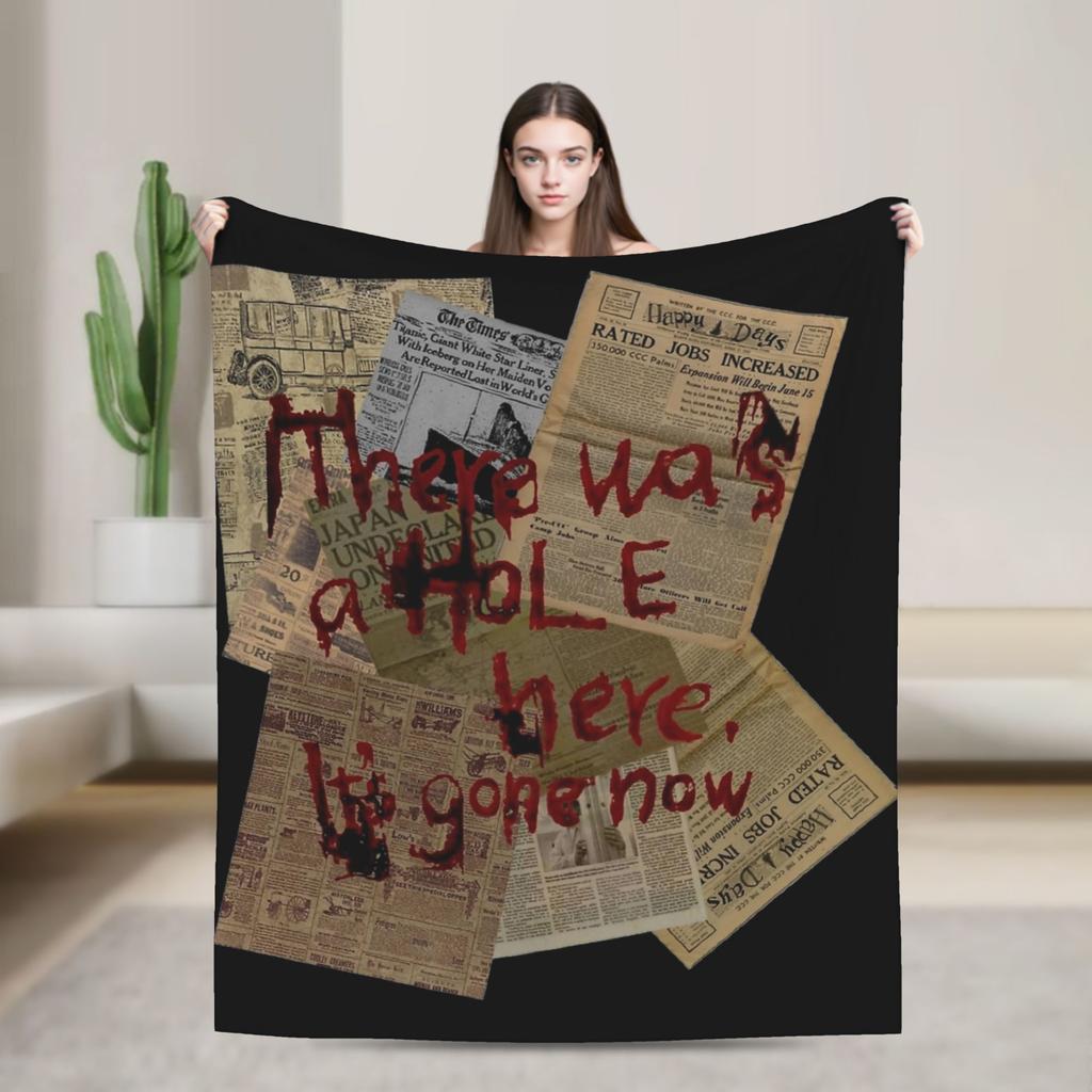 There Was a Hole Here Silent Hill Blankets Fleece Print Breathable Ultra-Soft Throw Blankets for Sofa Bedroom Rug Piece