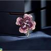 Stylish retro crystal four-leaf clover corsage temperament fashionable and versatile exquisite chic light luxury brooch St. Patrick's