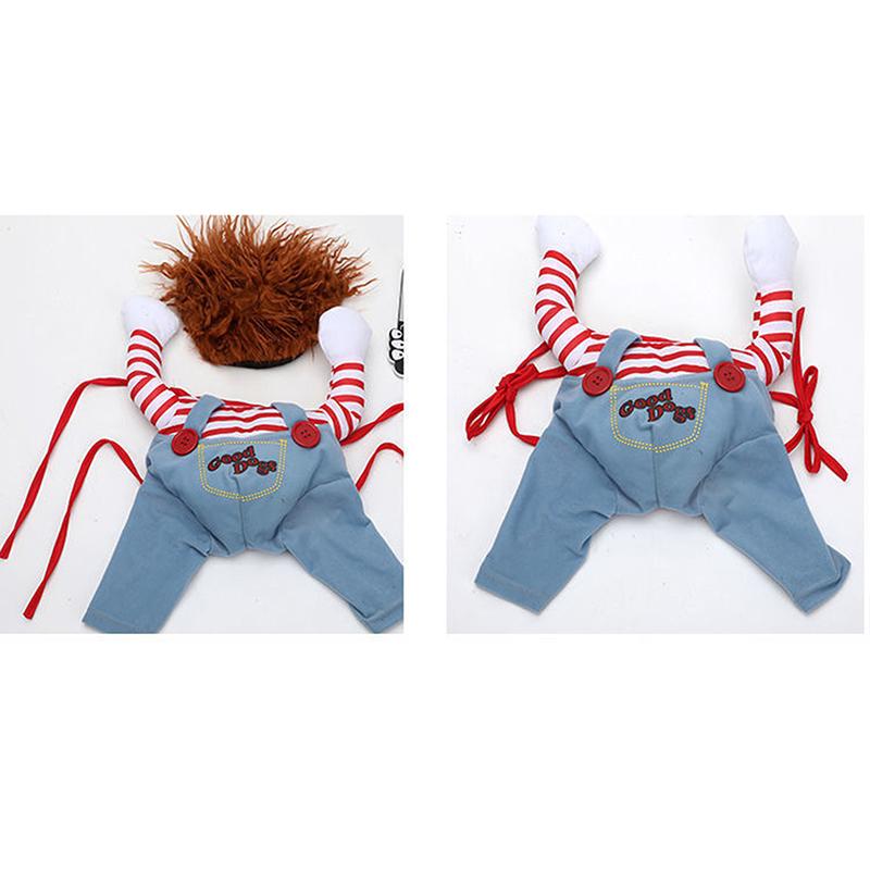 Funny Dog Clothes Halloween Comical Outfits Holding A Knife Set Pet Cat Dog Festival Party Clothing Dogs Cosplay Costume