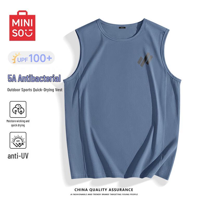MINISO Men's Quick-Dry Sunscreen Antibacterial Sports Tank Top