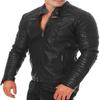 NOORA Men's Real Leather Jacket ST056