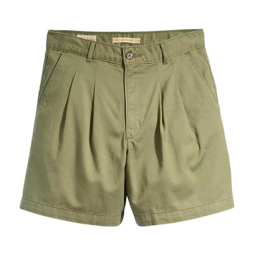 Levis Womens/Ladies Pleated Shorts