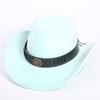 Popular European and American Classic Suede Western Cowboy Hat Men's and Women's Fashion LO Style Peach Heart Cowboy Hat