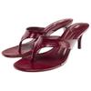 Zara Fashion Lightweight Fragmented Texture High Heel Flip Flops Women Footwear Crimson 12323510022
