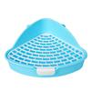 Anti-Splash Large Capacity Triangle Potty for Rabbits, Chinchillas, and Guinea Pigs