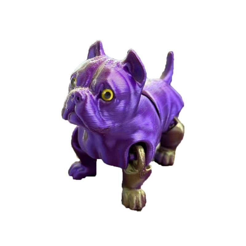 Kolorowe Zwierzątka Rękodzieło Zabawka dla Dzieci Piesek Drukowany 3D Dla Psa Ulga w Stresie Wspieranie Pielęgnacji Jamy Ustnej i Rozrywka