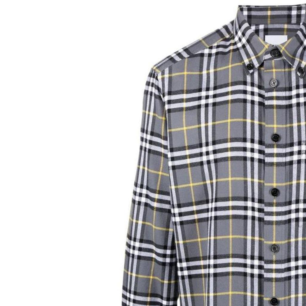 Burberry Check Pattern Cotton Flannel Shirt 80648841