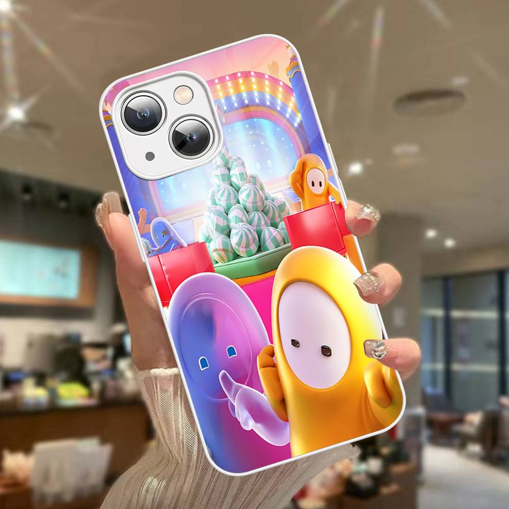 

F-Fall G-Guys Party Game Tempered Glass For Iphone 14 13 12 11 Pro Mini XS MAX 14Plus X XS XR Cover iphone 14 pro