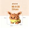 Micro Building Blocks Charmander Pikachu Action Figures Gengar Mini Bricks Model Diy Puzzle Toy For Kids Toys Gift