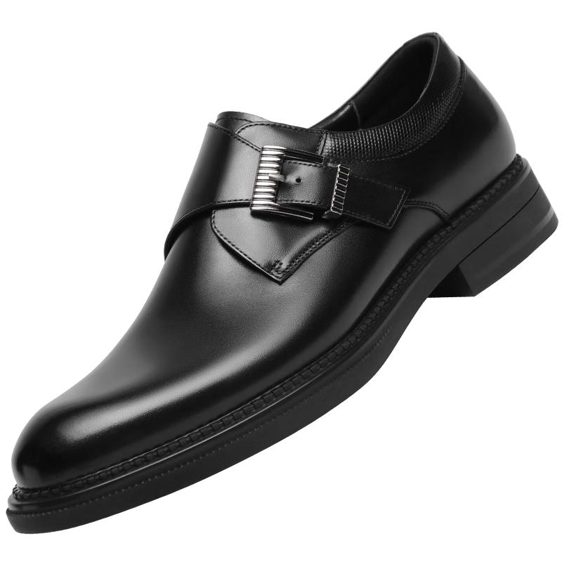 VOLO Men s Monk Strap Leather Dress Shoes EU 42