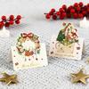 10 Pcs Christmas Greeting Card Gold Stamping Blank Xmas Postcards 3.9 X 5.3 Inch Merry Christmas Cards for Friends Family