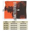 Warm Soft Blanket Travel Office Battlefield 2042 Game Throw Blanket  Flannel Bedspread For Couch Chair Aesthetic Sofa Bed Cover