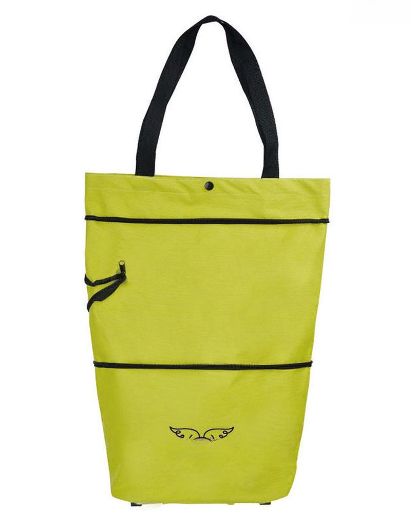 Faltbarer Polyester-Einkaufswagen mit Rädern - Tragbare Trolley-Tasche