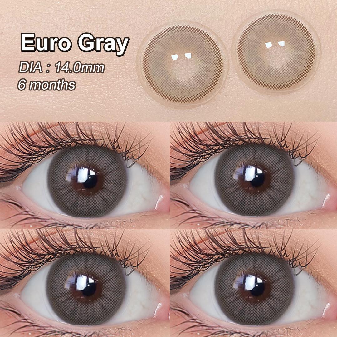 

Кольорові контактні лінзи Magister 14 мм, коричневі/сірі, натуральні контактні лінзи, 1 пара модних лінз серії Desire II 14mm