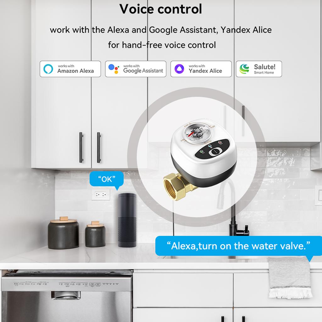 EWeLink ZigBee Watervalve Automatic Switch Intelligent Ballvalve IP65 Waterproof Rating Wireless