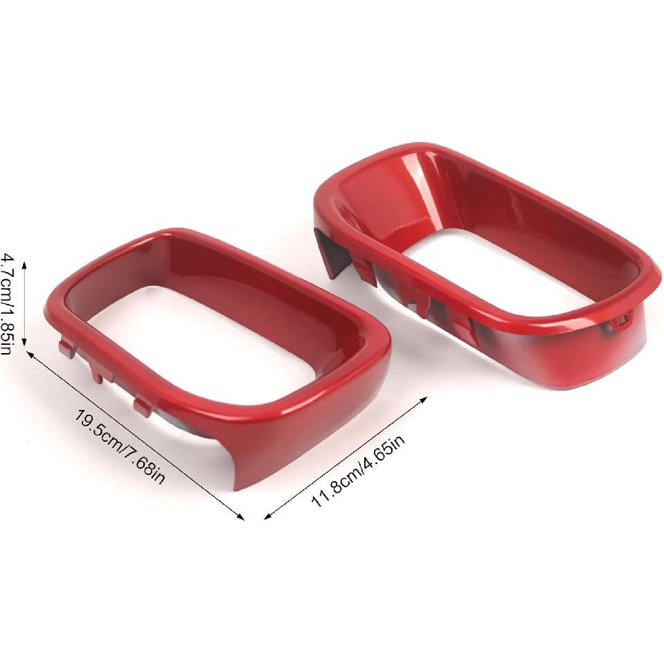 Shkalacar Front Bumper Air Brake Duct Cover Trim, Car Lower Grille Air Duct Frame Compatible with BMW Mini F55 F56 F57 S 2014-2021 OEM 51117337809