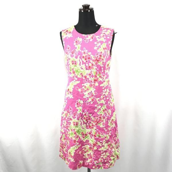 USED/Made in Japan agnes b. Sleeveless Dress 38 Women M Pink Light Green