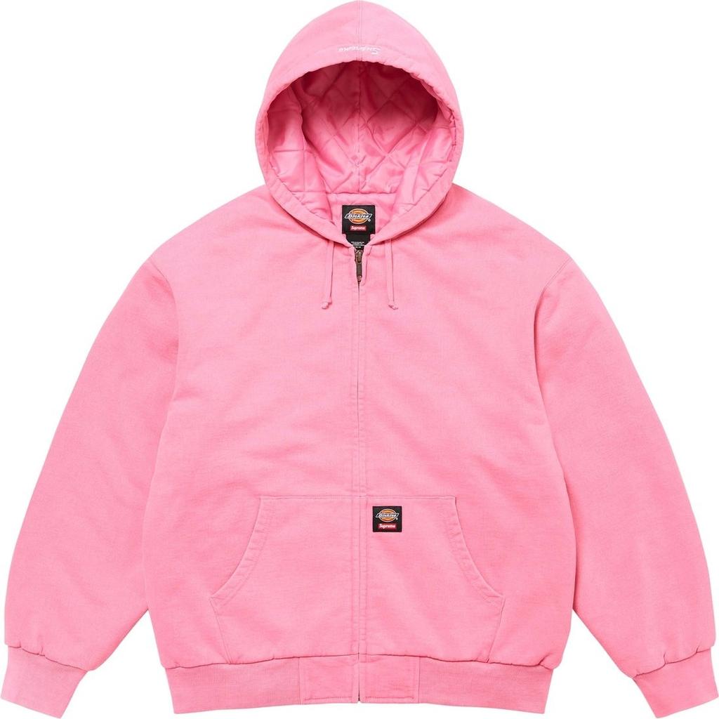 Supreme X Dickies  FW24 WEEK16 Quilted Lined Zip Up Hooded Sweatshirt Unisex SUP-FW24-270