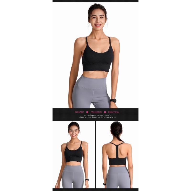 Wireless Yoga Sports Bra Shock Absorbing Fitness Underwear For Women Plus Size