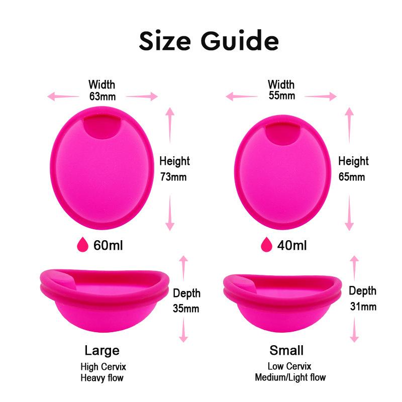 Soft Silicone Lady Cup Reusable Disc Accessories Tampon Pad Alternative Women Health Care Feminine Hygiene