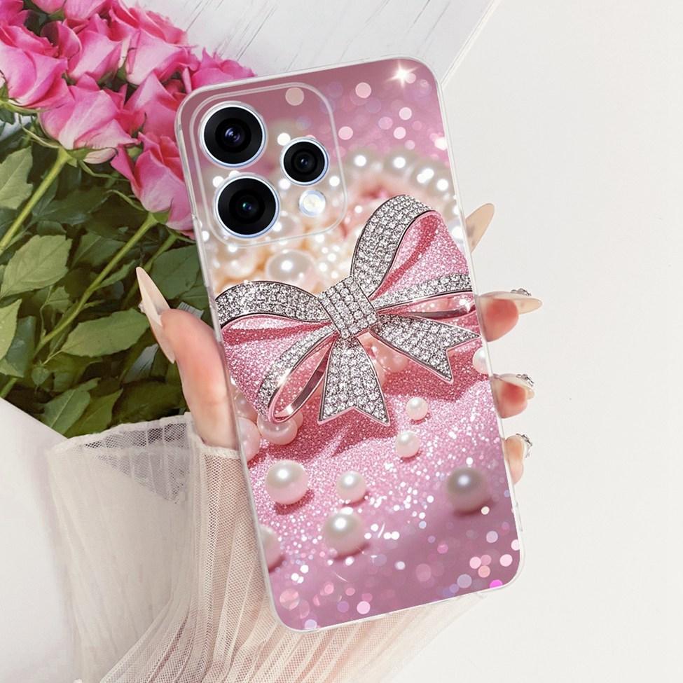 For Oppo Reno 15 5G Case Cover Transparent Fashion Butterfly Cute Cat Cool Painted Soft Bumper For Oppo Reno 15 CPH2825 Casing