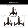 Pack of 2 Sturdy Wooden Tea Holder Racks for Exhibiting Tea Cakes Plate Display Bracket Desktop Dish Holder