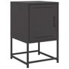 Vidaxl Szafki Nocne, 2 Szt., Czarne, 36X39X60,5 Cm, Stal