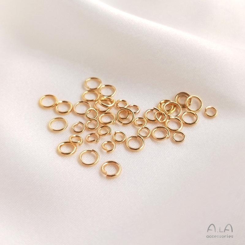 14K Gold-Filled Color-Preserving Open Jump Rings Connectors for Necklace/Bracelet DIY Jewelry Making