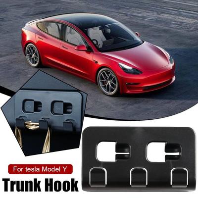 Kofferraumhaken hinten für Tesla Model Y, Taschen-/Regenschirmhalter, Ordnungs- und Aufbewahrungshalter, platzsparend, Auto-Organizer, Innenausstattung