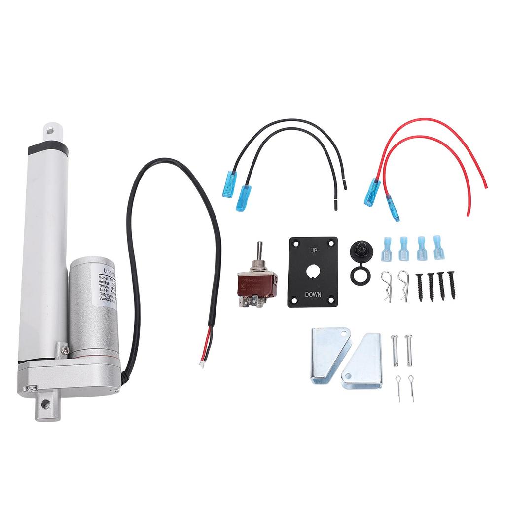 12V DC Heavy Duty Linear Actuator 6 Inch High Speed 5mm S Motion Actuator 1500N 337lbs Stroke Electric Actuator with