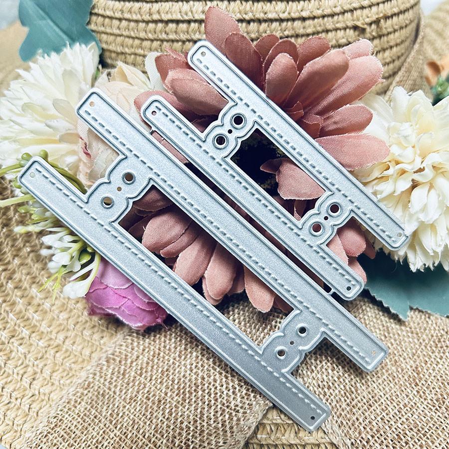 Metalen snijmallen met vergrendelingszijde voor scrapbooking, album- en kaarten maken, reliëfstempels en decoratieve knutselprojecten.