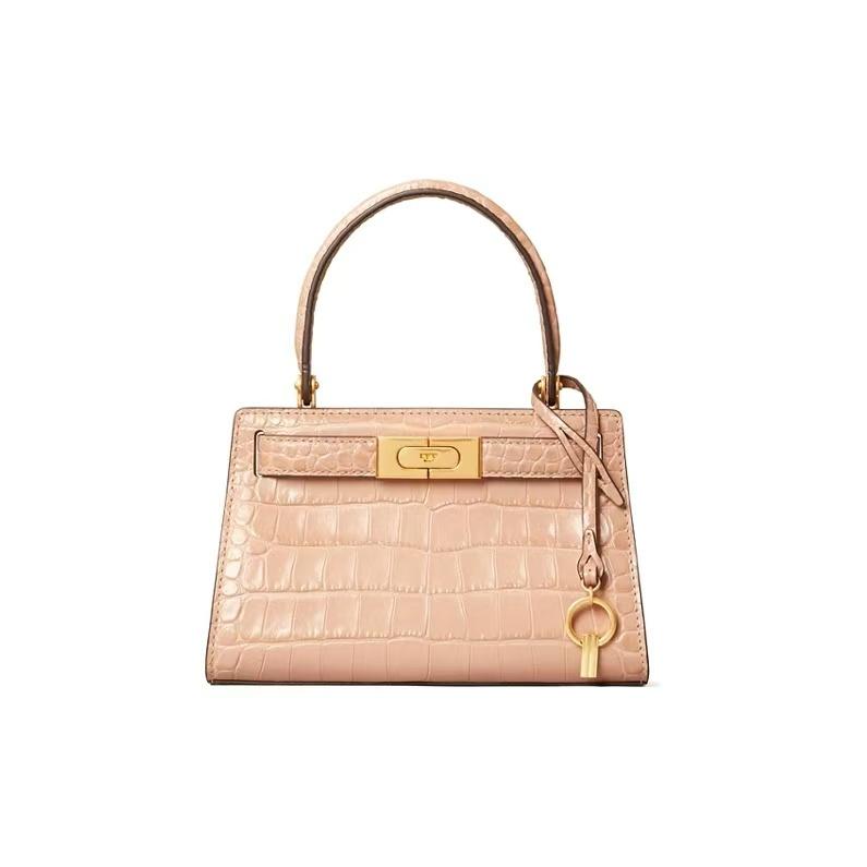 Tory Burch Lee Radziwill Crocodile Embossed