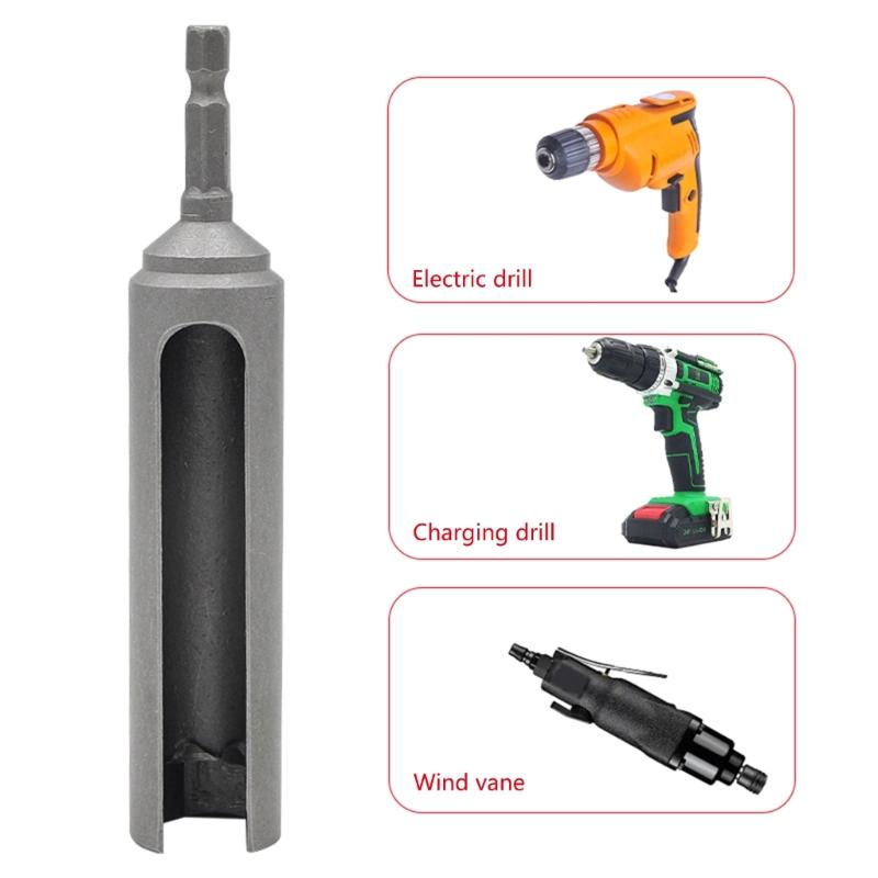 Bicycles Hydraulic Disc Brake Oil Tube Wrench Adapter Bike Valves Repair Tool Quick Change Hex Shank Socket Wrench