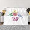 Du bist freundlich, du bist klug, du bist wichtig, du wirst geliebt! Top Qualität Bequemes Bett Sofa Weiche Decke Selbstliebe Selbst