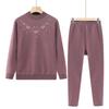 Yalu Women's Elderly Plus Velvet Thermal Underwear Set