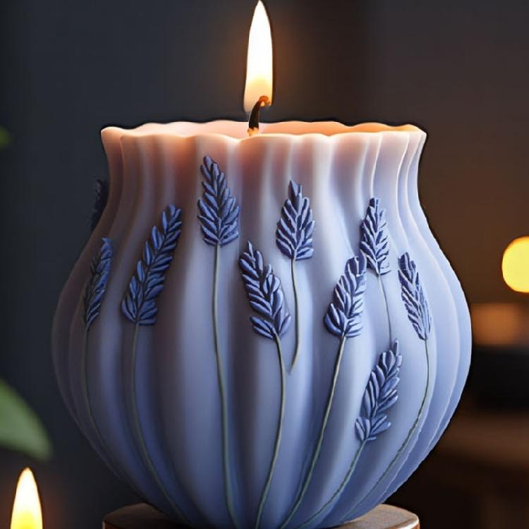 Silicone Moulds Lavender Series Candle Molds Ornament Molds Epoxy Resin Molds Plasters Molds for Candle Making
