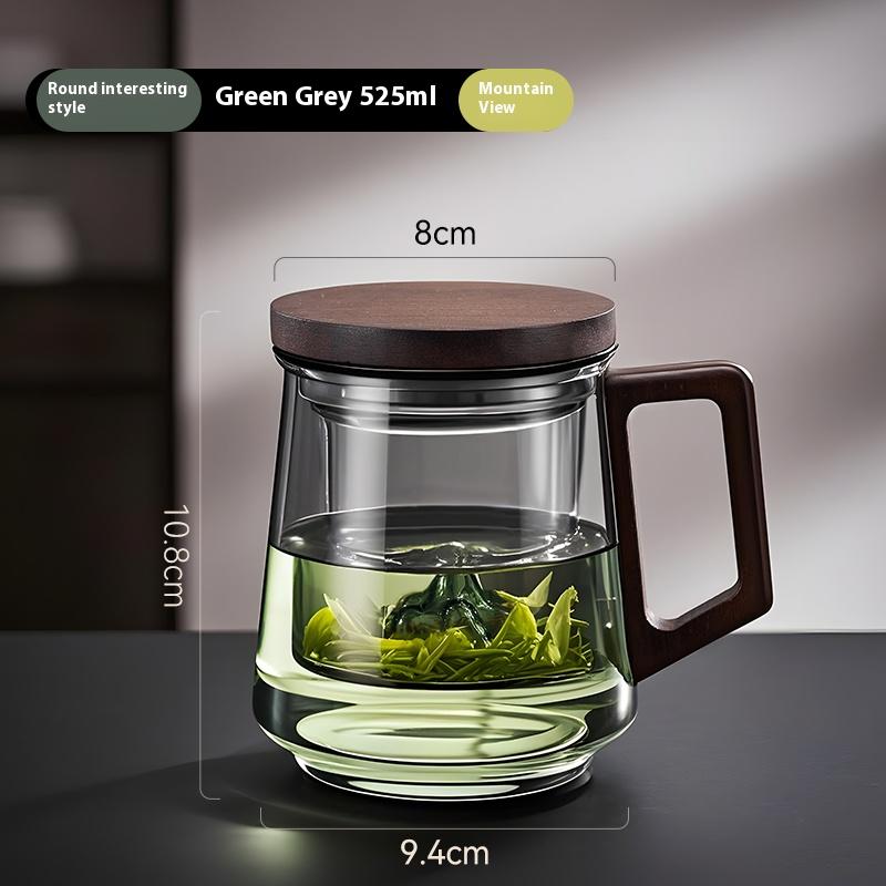 Gianxi Glass Tea Cup Tea Separationcup Personal Office With Handle Household High Temperature Resistance Scented Tea Water Cup