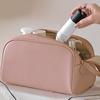 Cosmetic Bag Large Capacity Makeup Bag Double Zipper Portable Travel Toiletry Bag Pink